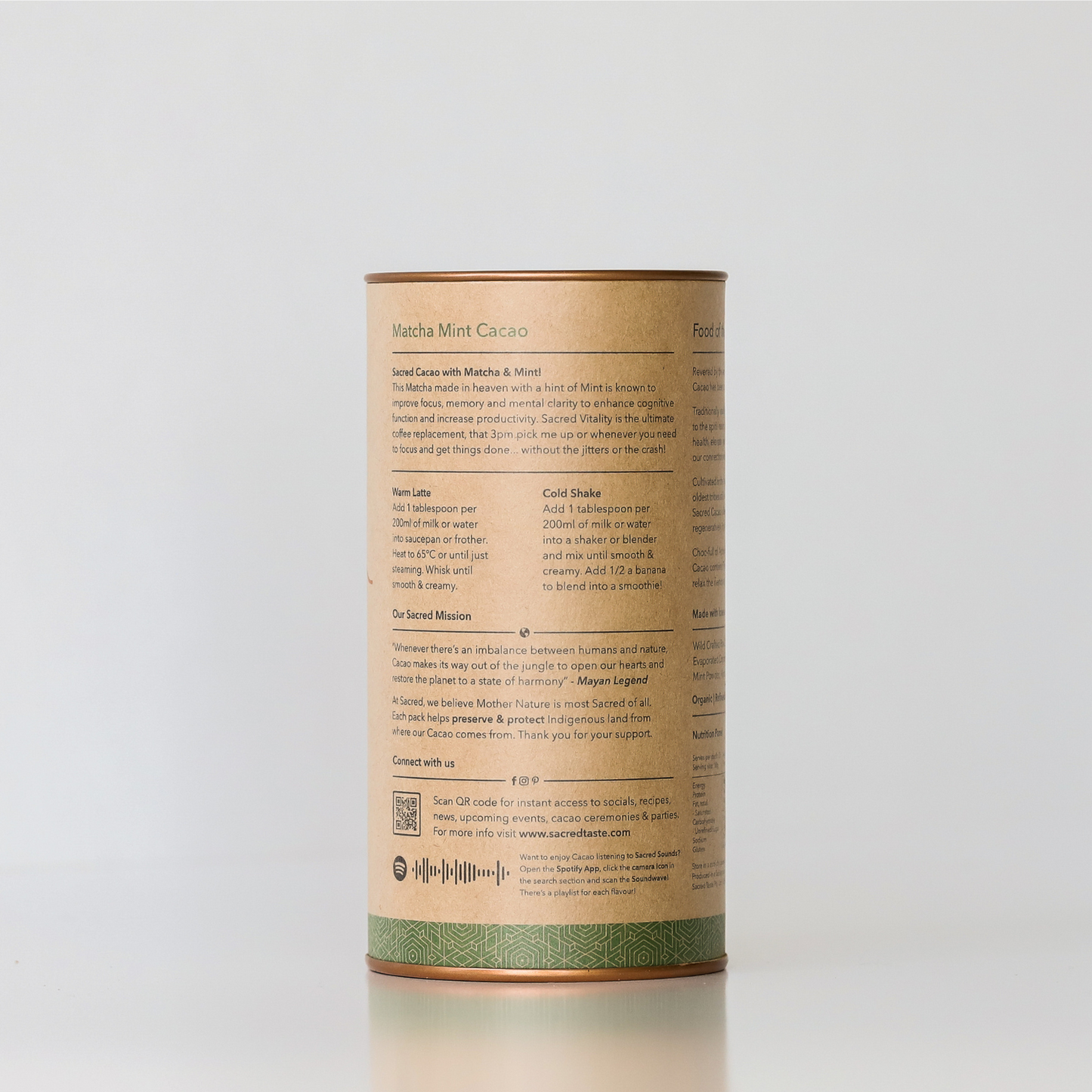 Vitality - Matcha Mint Cacao || Sacred