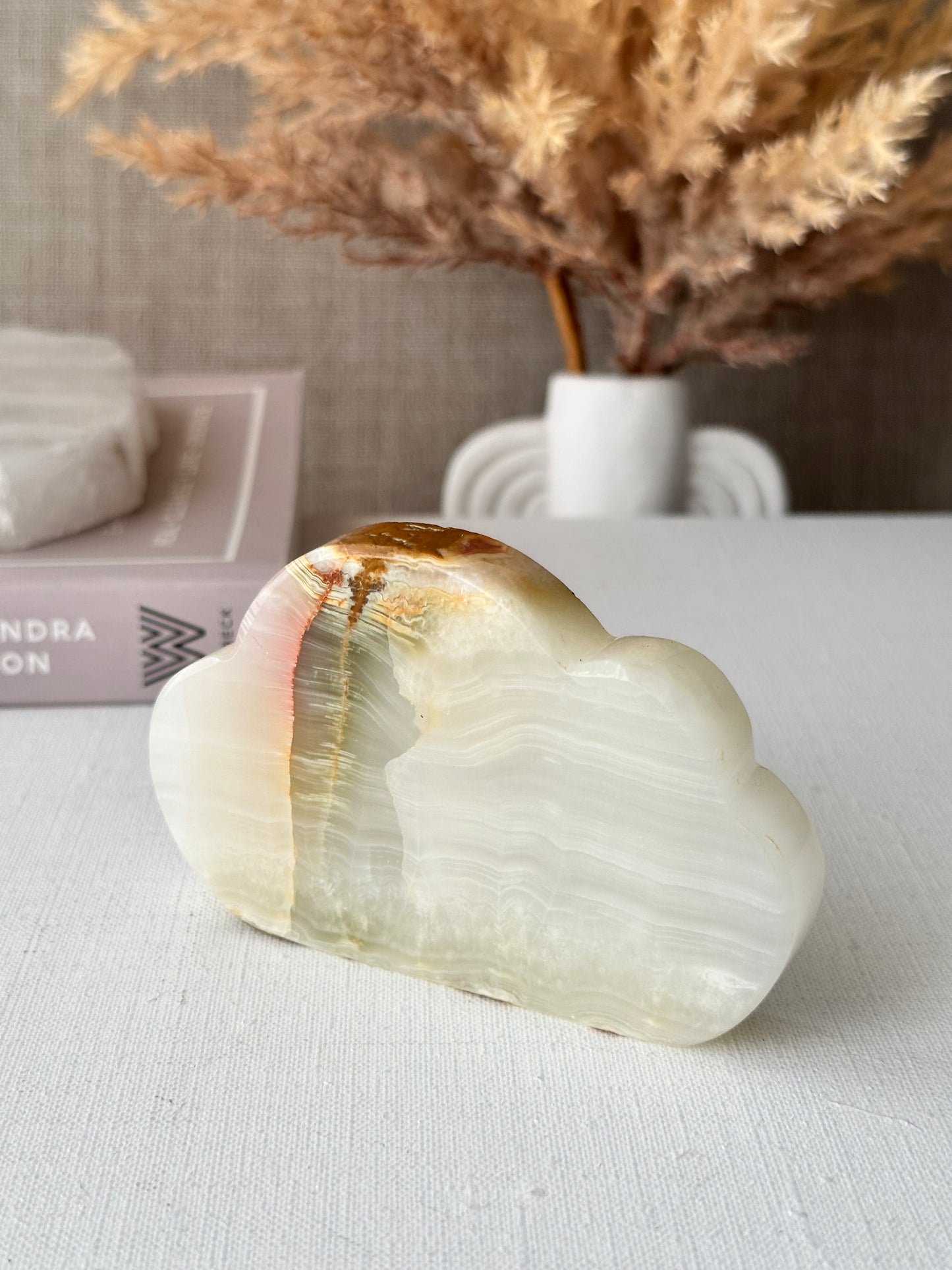 White Onyx Clouds || Large