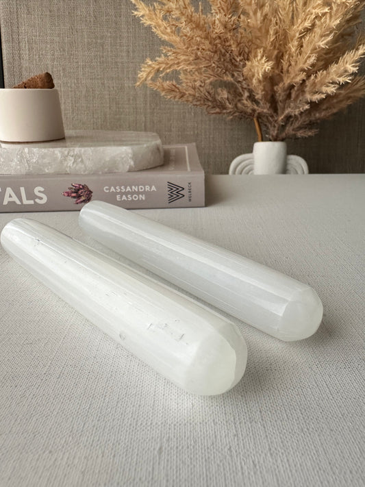 Selenite Smooth Wands || Purification