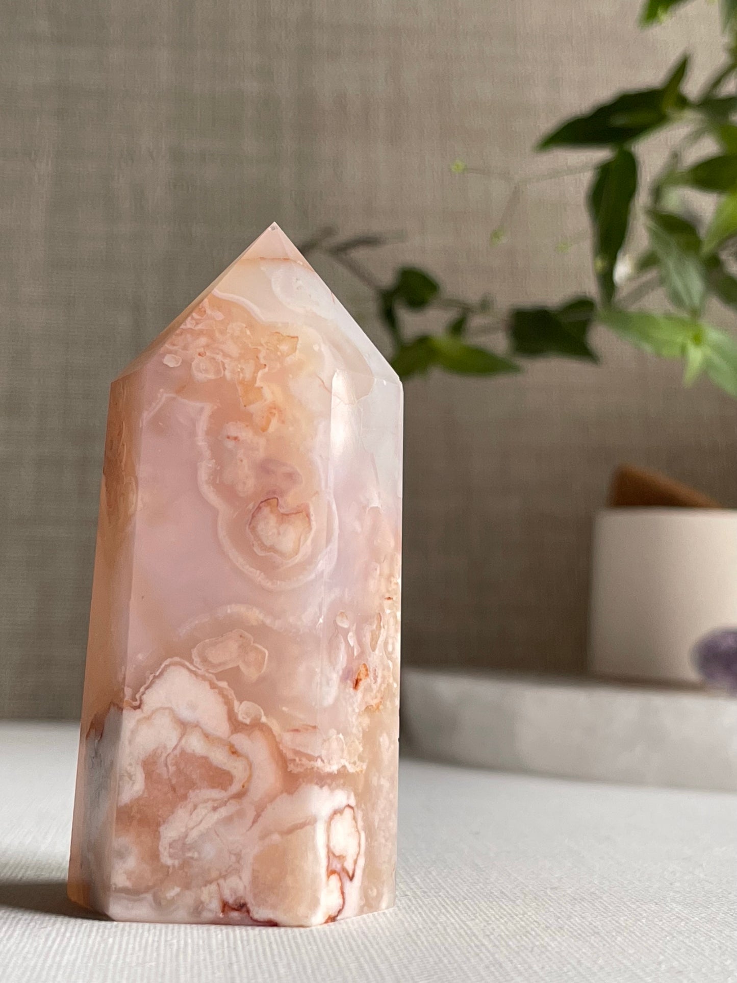 Red Flower Agate Points || Inner Peace