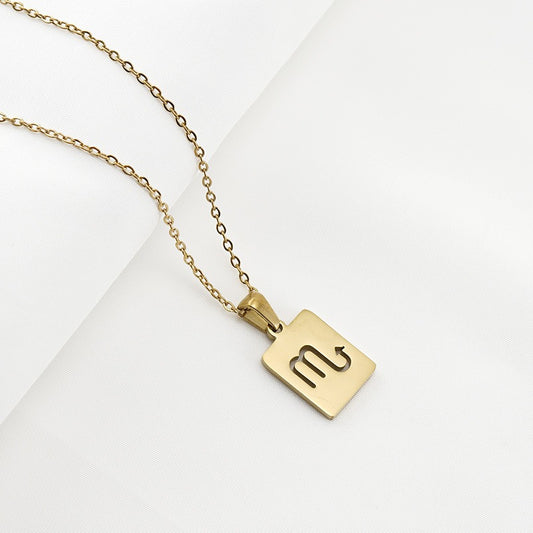 Scorpio Zodiac Necklace || 18k Gold Plated