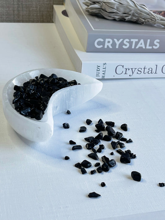 Black Tourmaline Chips || Protection