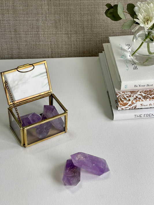 Amethyst Double Terminated Mini Points || Balance