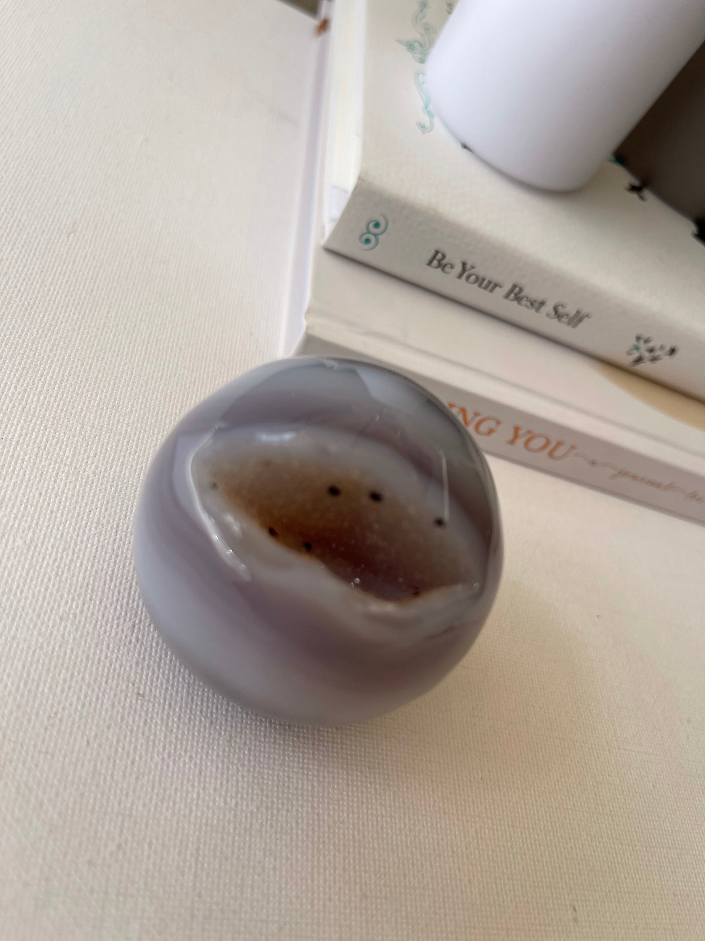 Druzy Agate Sphere (0.170g) || Harmony