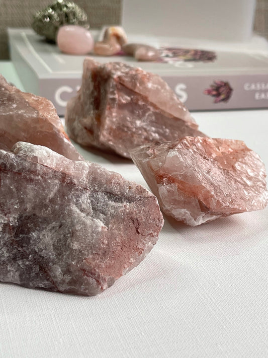 Strawberry Quartz Rough || Gratitude