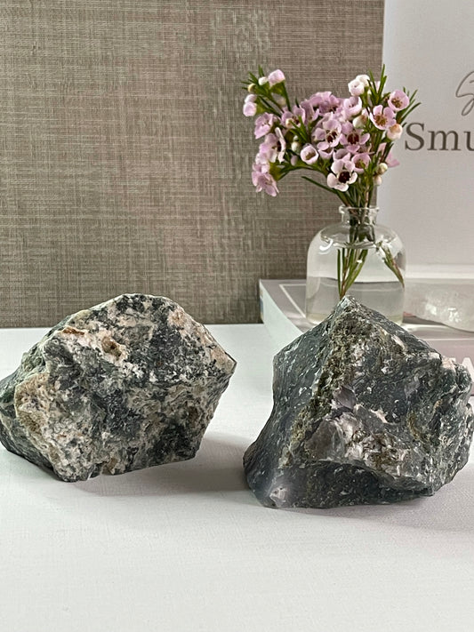 Moss Agate Rough || New Beginnings