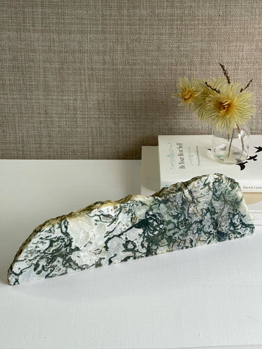 Druzy Moss Agate Slab || New Beginnings