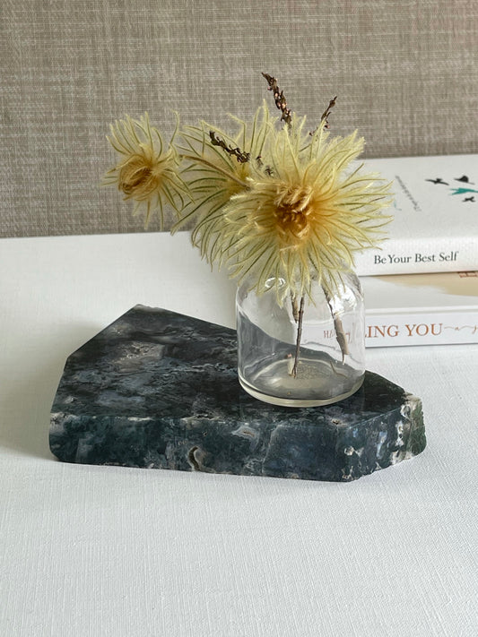 Druzy Moss Agate Slab || New Beginnings