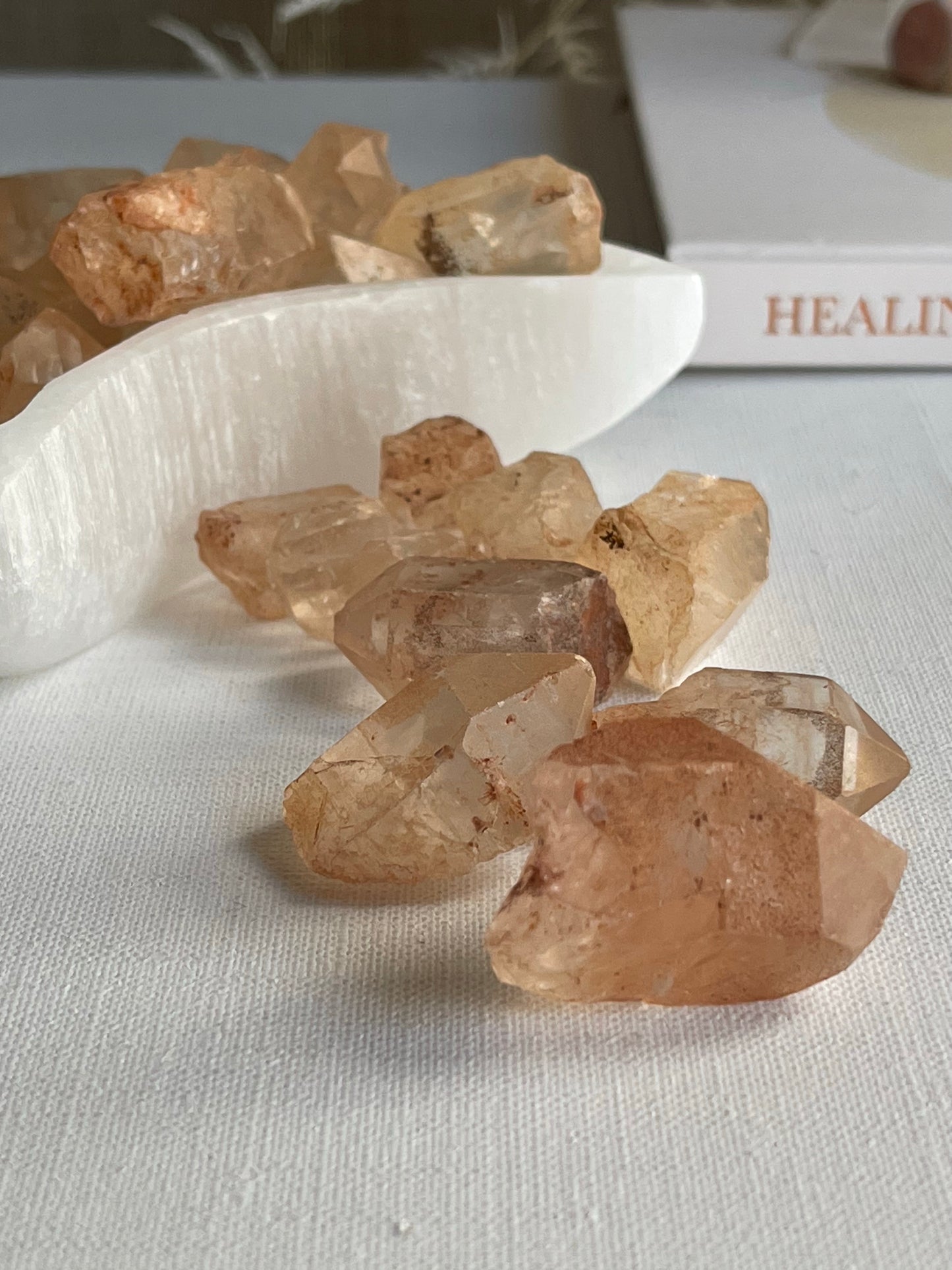 Tangerine Quartz Mini Raw Points || Creativity