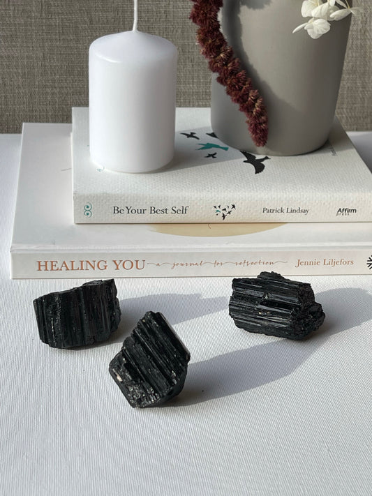 Black Tourmaline Raw || Protection