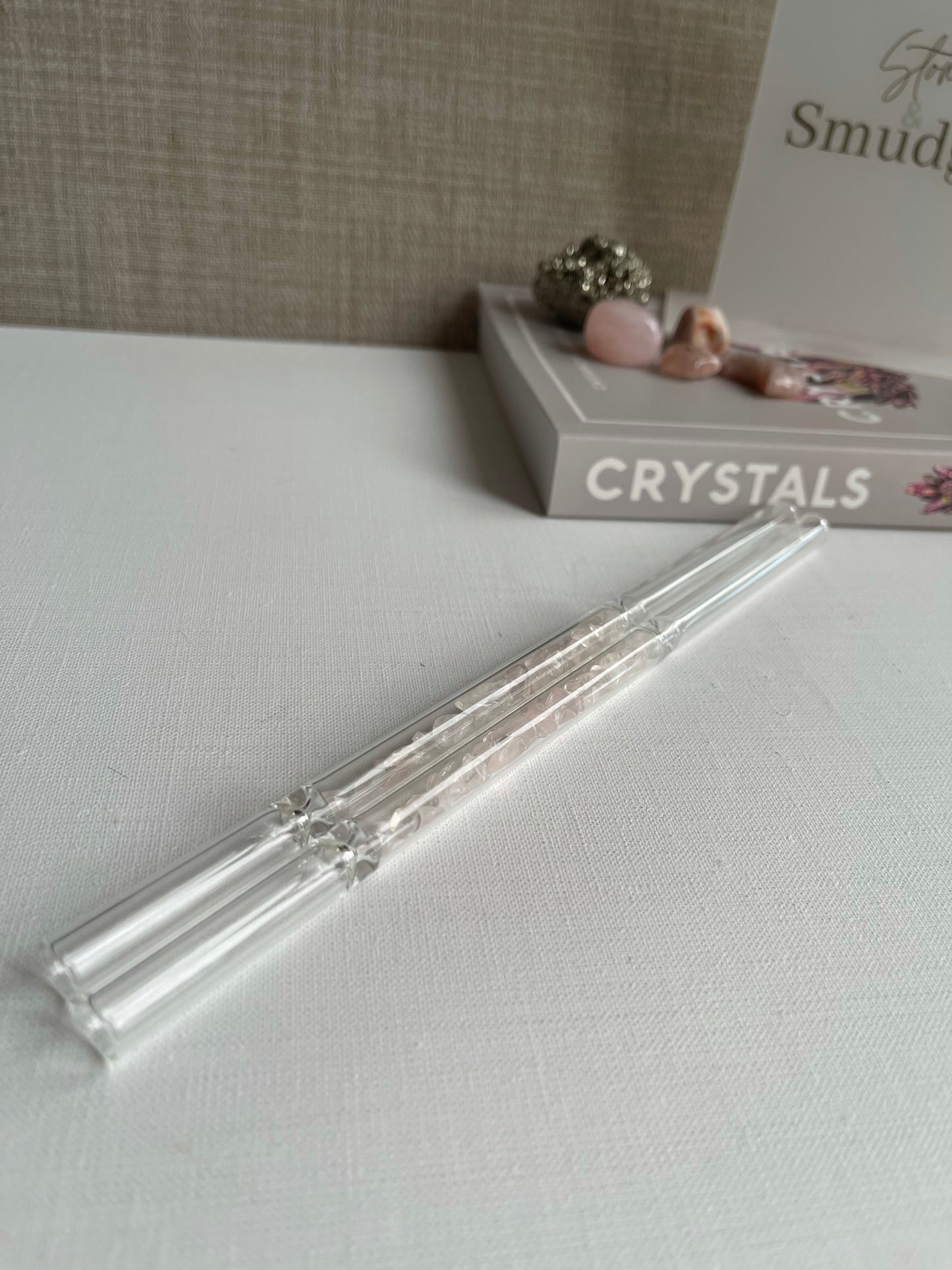 Crystal Chip Glass Straws