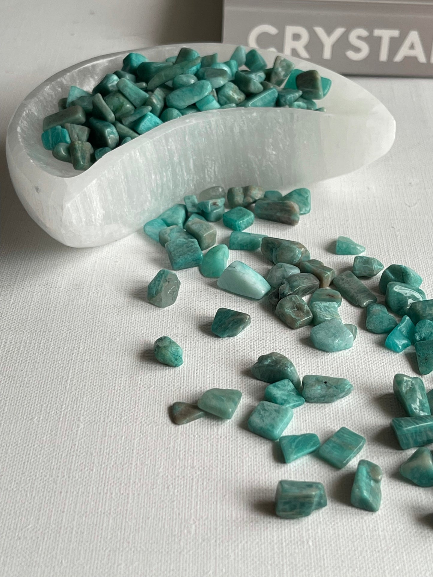 Amazonite Crystal Chips (.100g) || Courage