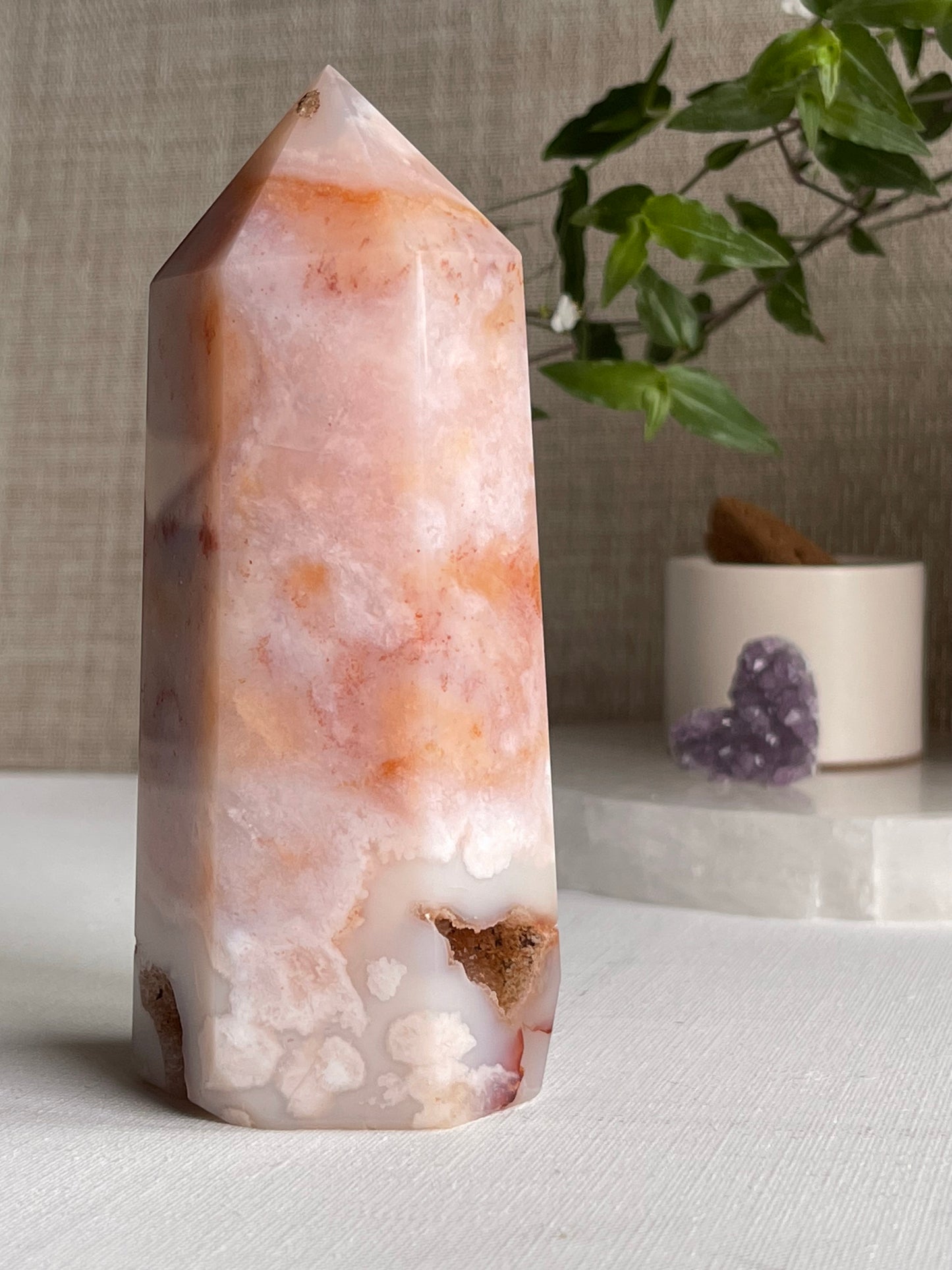 Red Flower Agate Points || Inner Peace