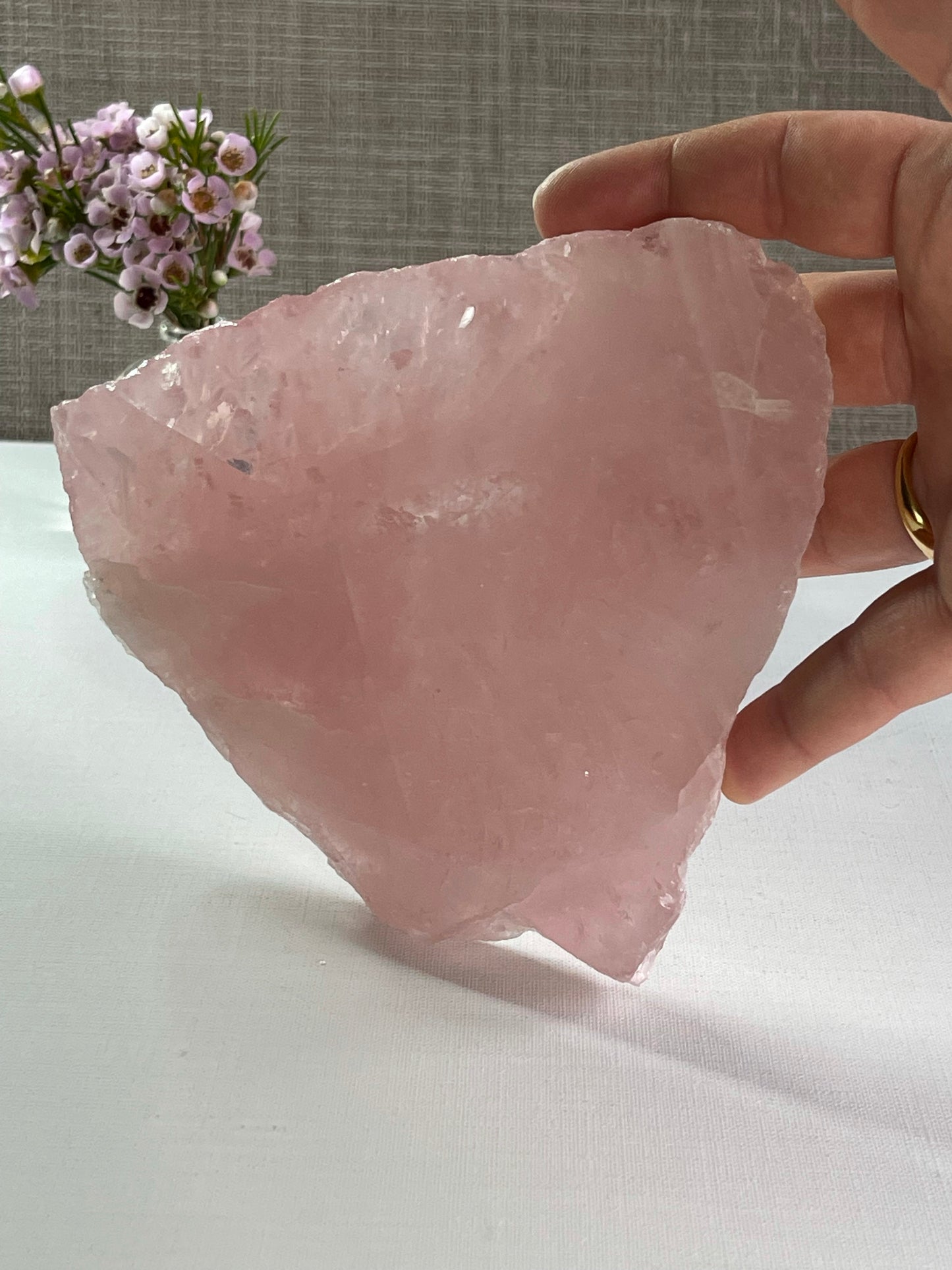 Rose Quartz Slab (0.706g) || Unconditional Love