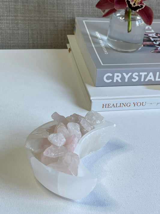 Rose Quartz Rough Large Chips (100g) || Unconditional Love