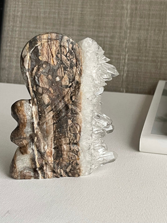 Clear Quartz Cluster Carving || Butterfly 2