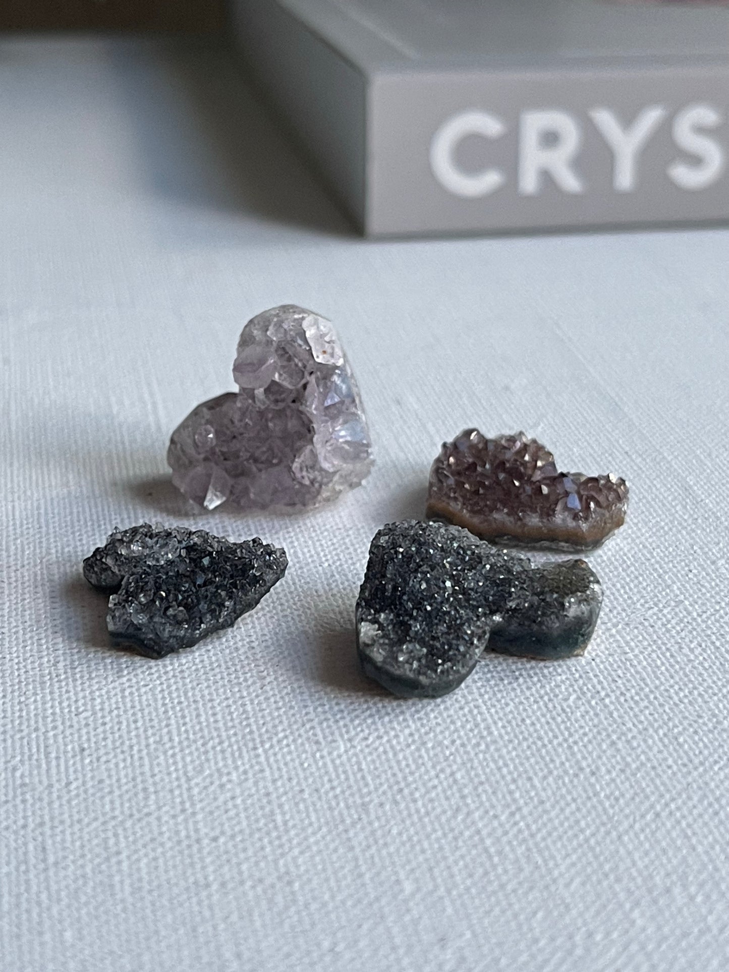 Amethyst Cluster Hearts || Balance