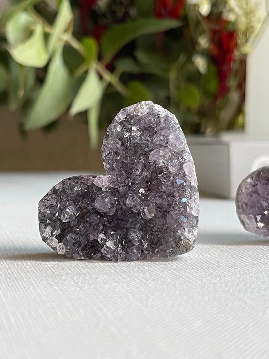 Amethyst Cluster Hearts || Balance