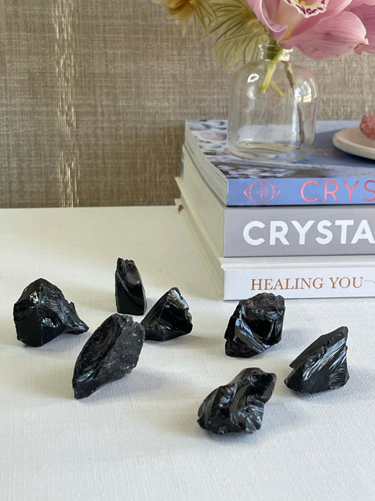Black Obsidian Rough || Healing
