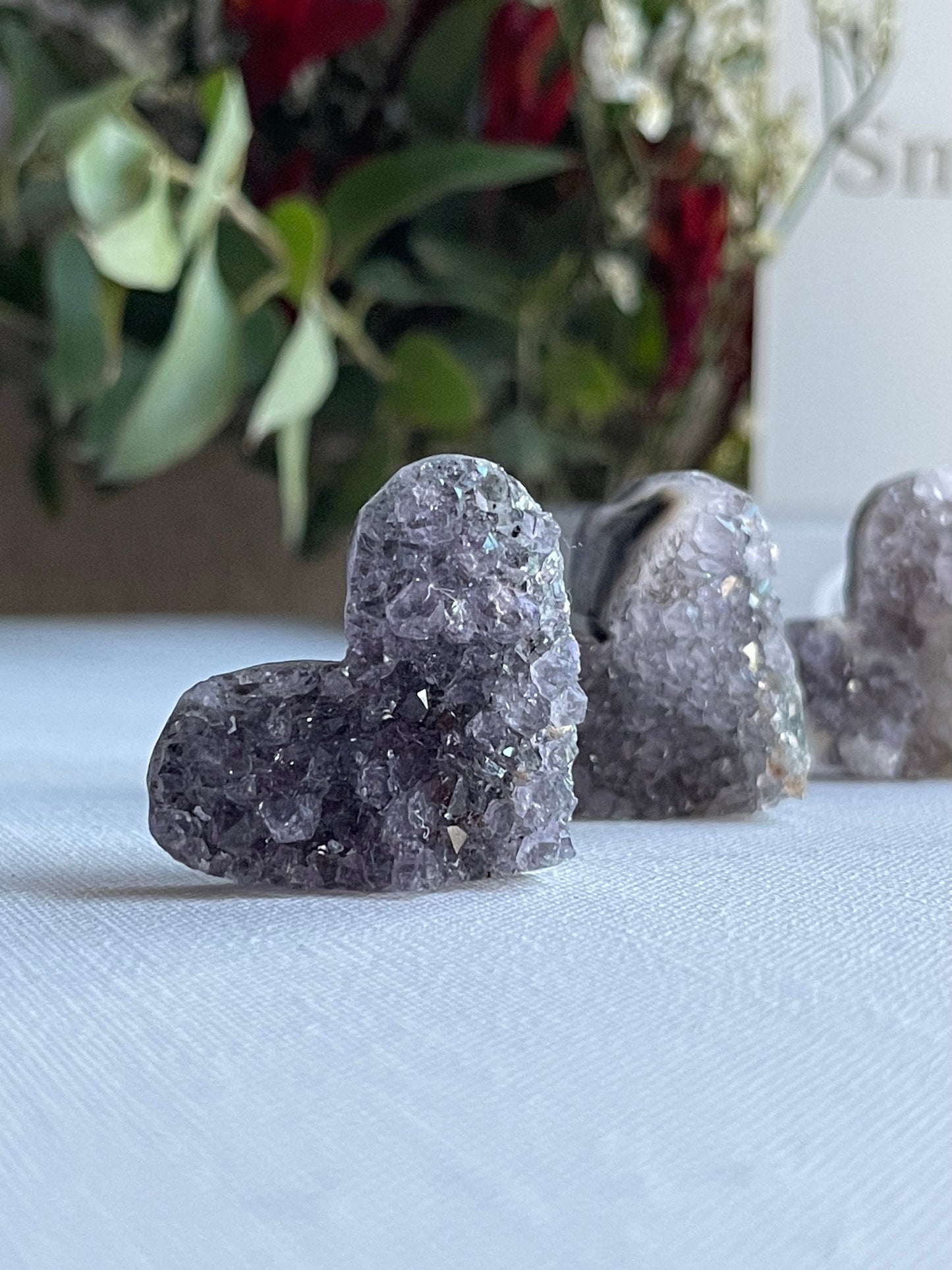 Amethyst Cluster Hearts || Balance