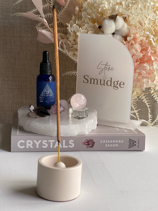 Mini Round Incense Holder || Terrazzeco