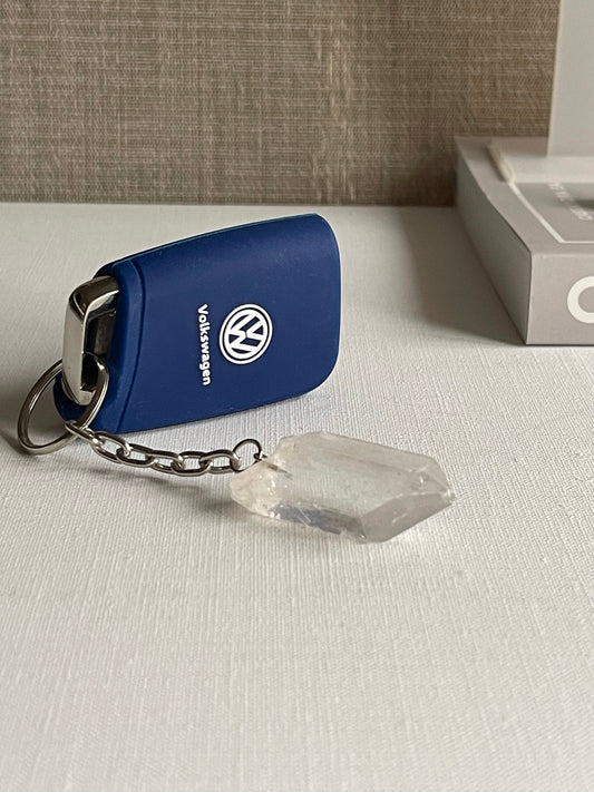 Clear Quartz Key Ring || Healing