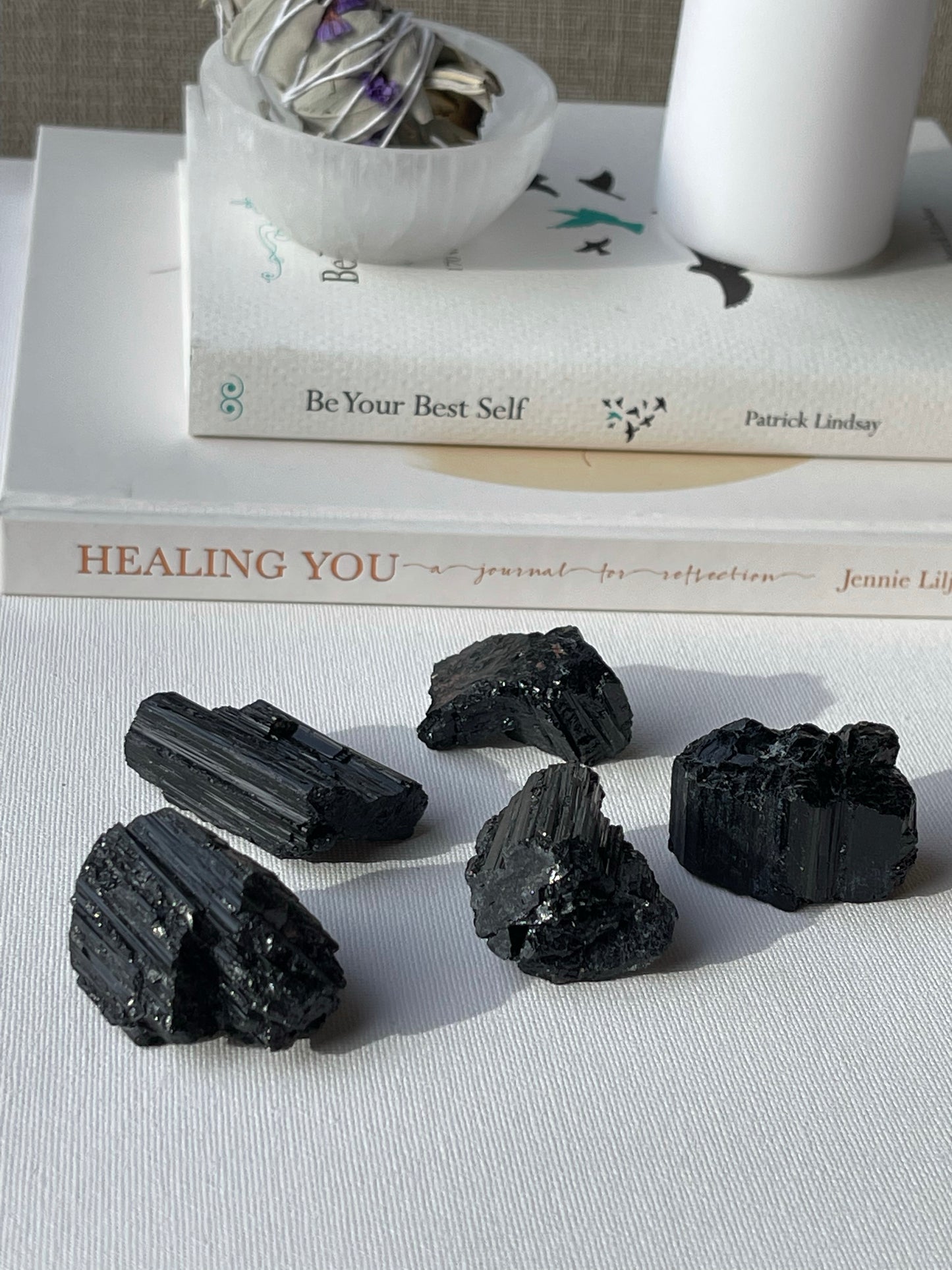 Black Tourmaline Raw || Protection