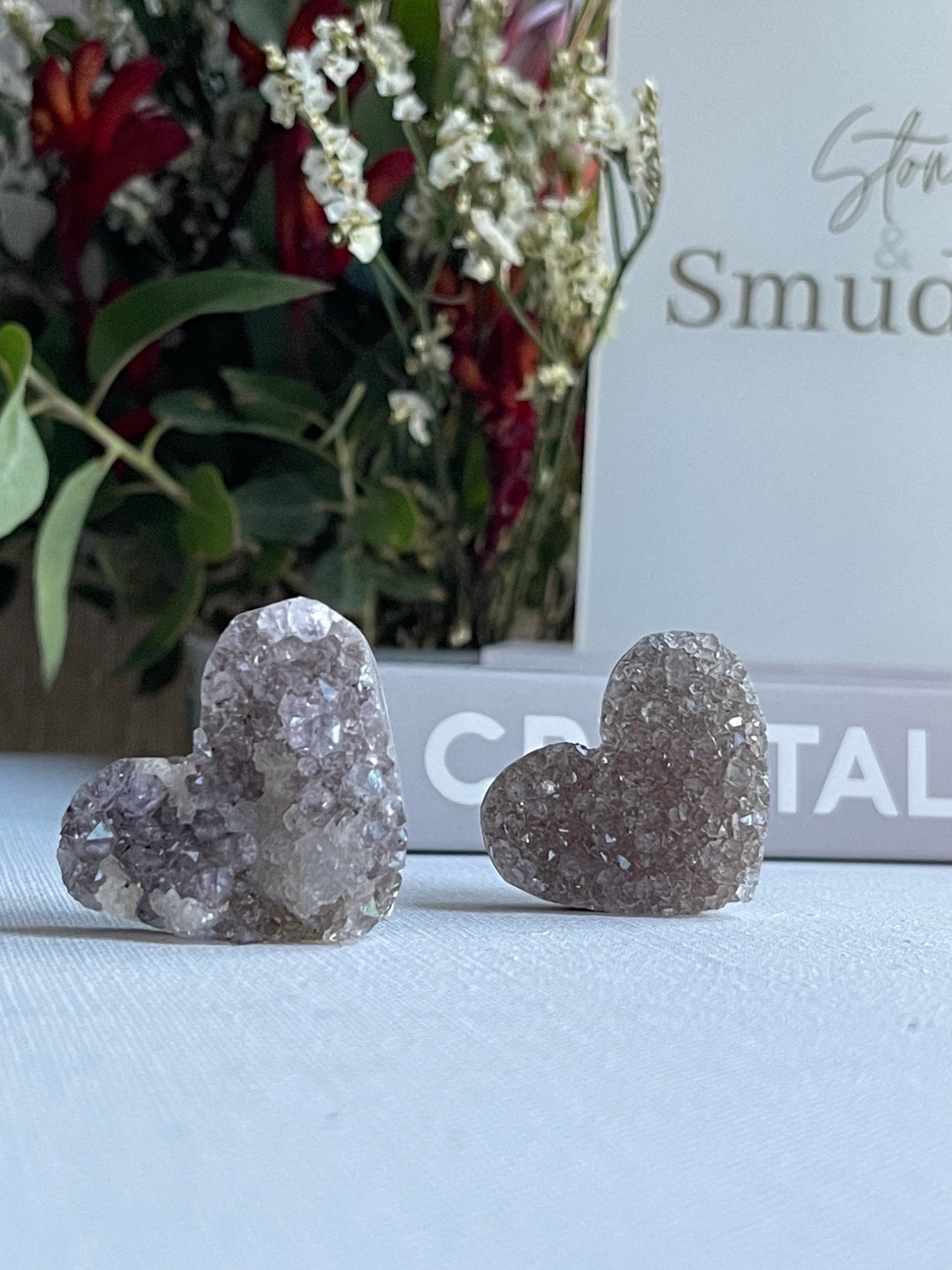 Amethyst Cluster Hearts || Balance