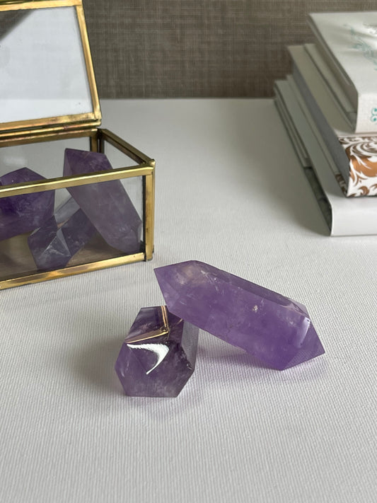 Amethyst Double Terminated Mini Points || Balance