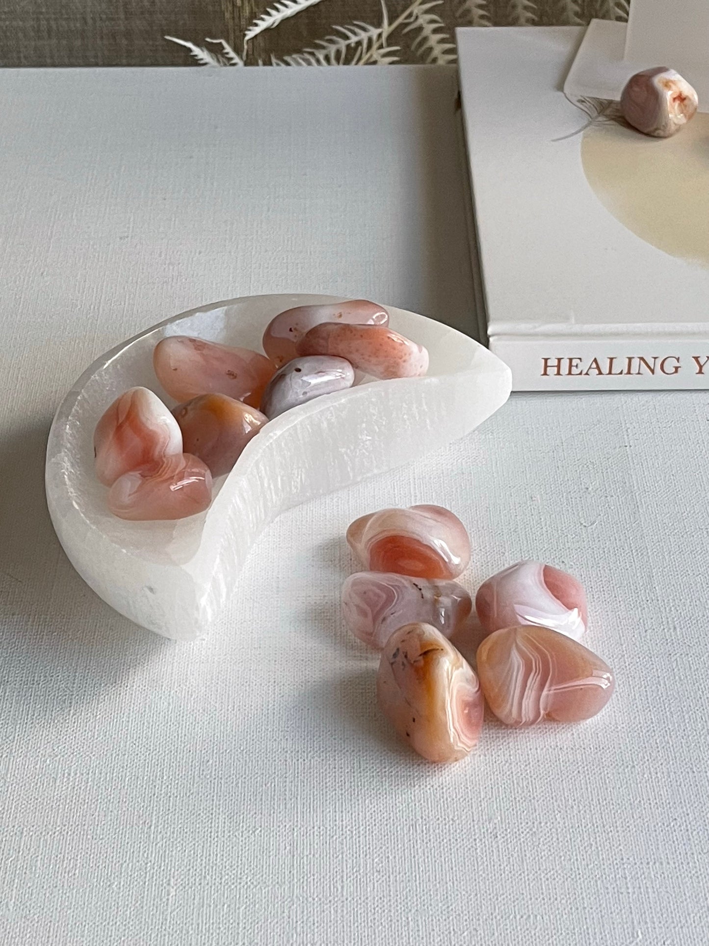 Apricot Agate Tumbles || Calmness