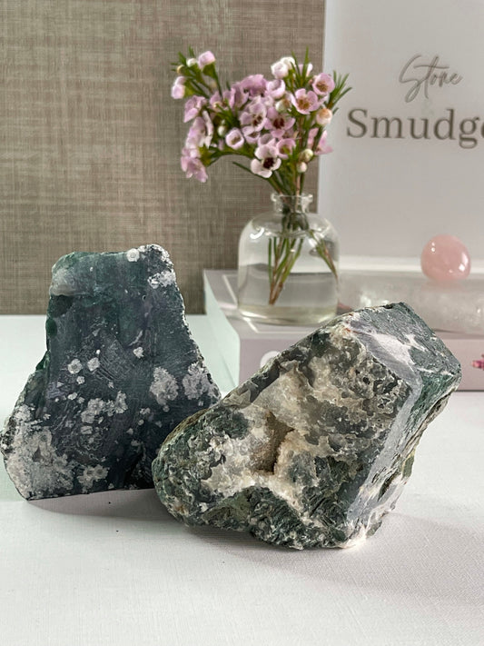 Moss Agate Rough || New Beginnings