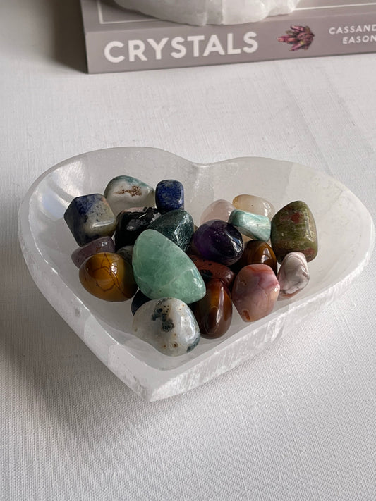 Selenite Heart Bowls || Purification