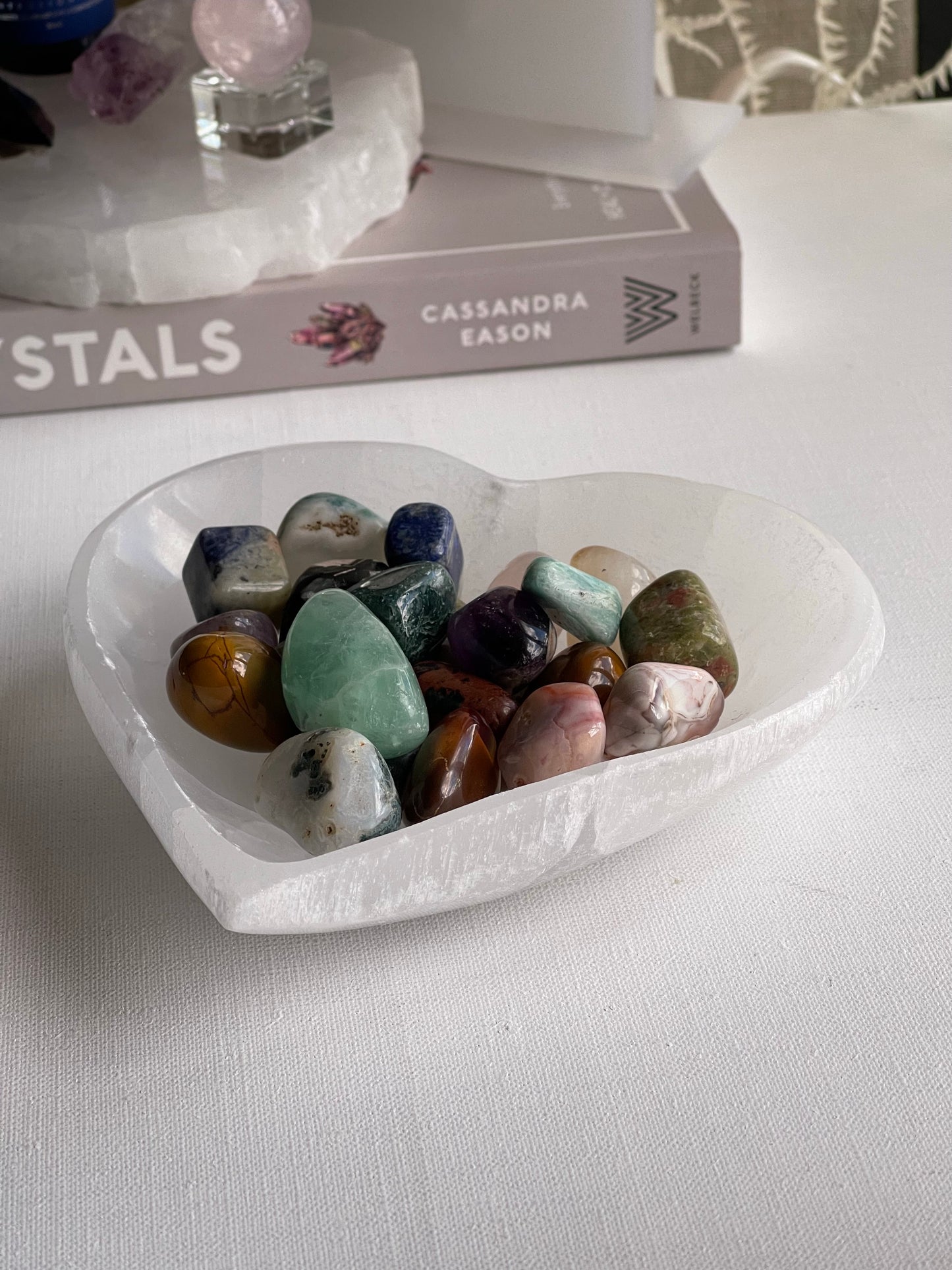 Selenite Heart Bowls || Purification
