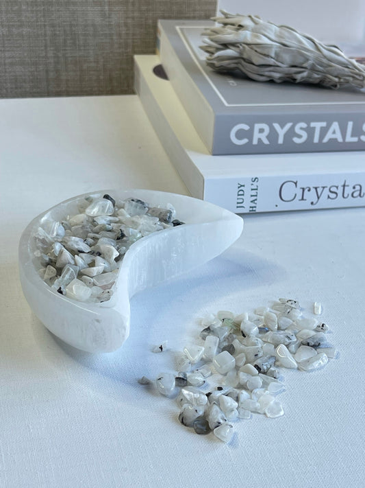 Rainbow Moonstone Chips || New Beginning