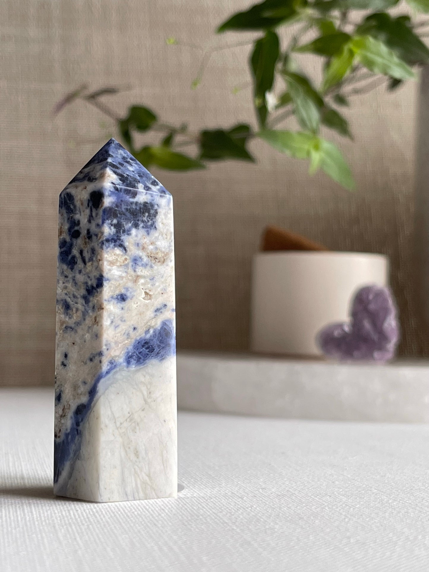 Sodalite Points || Clarity