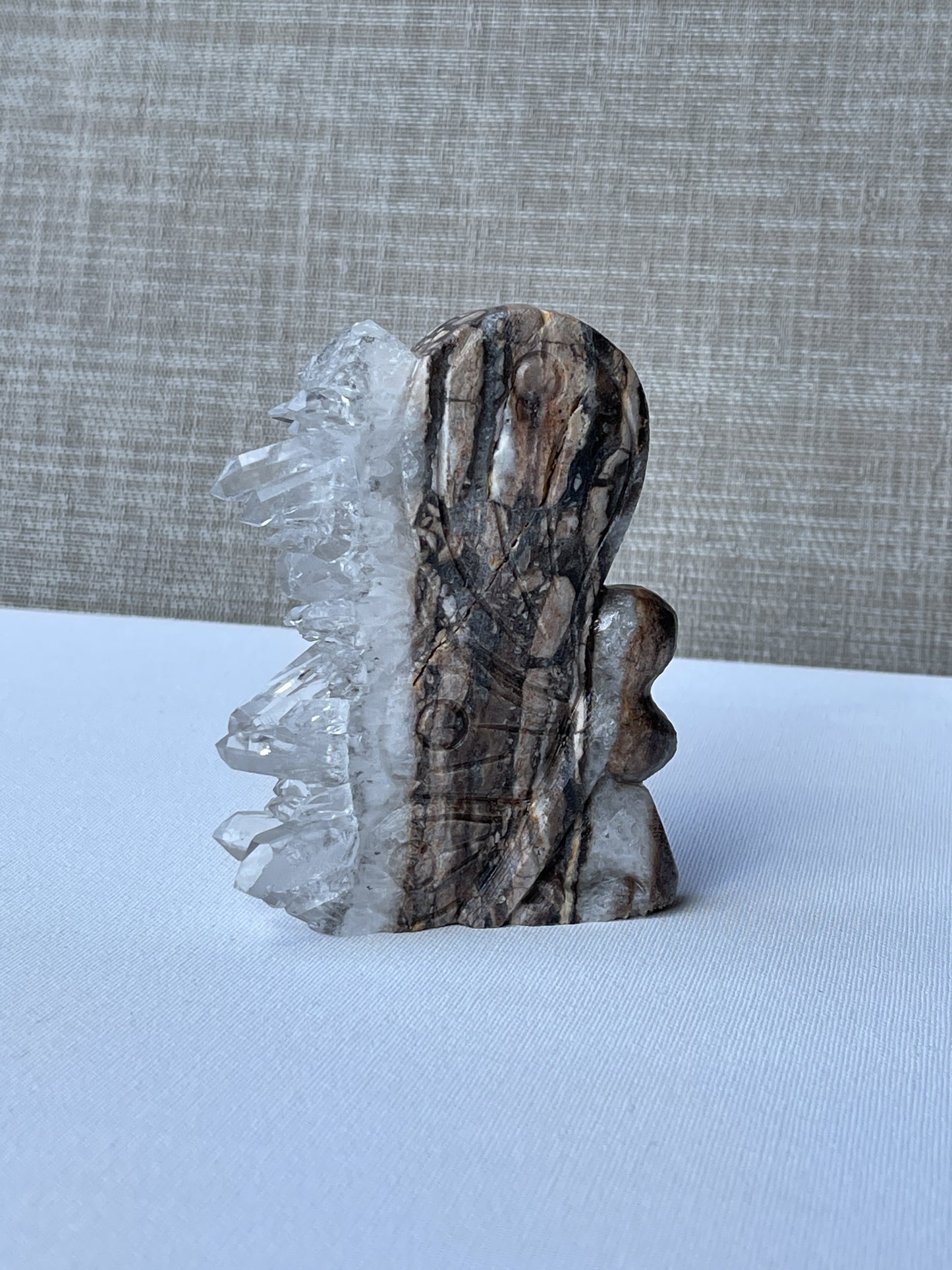 Clear Quartz Cluster Carving || Butterfly 2