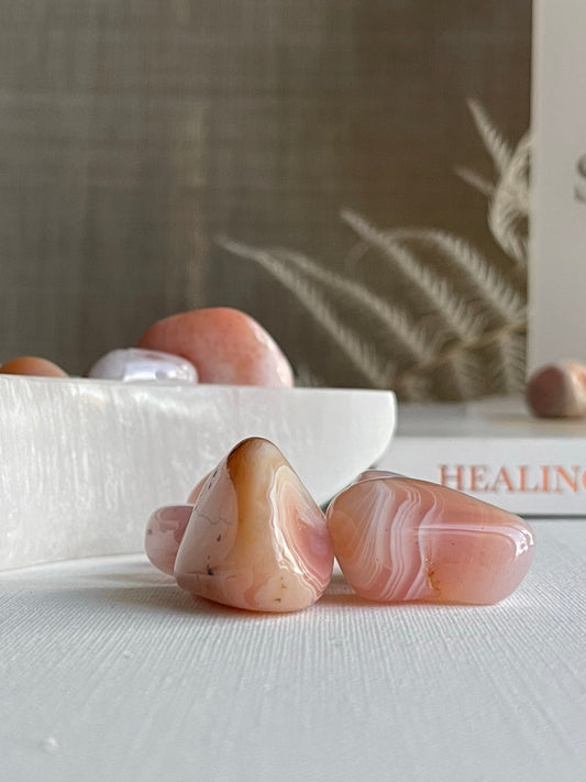 Apricot Agate Tumbles || Calmness