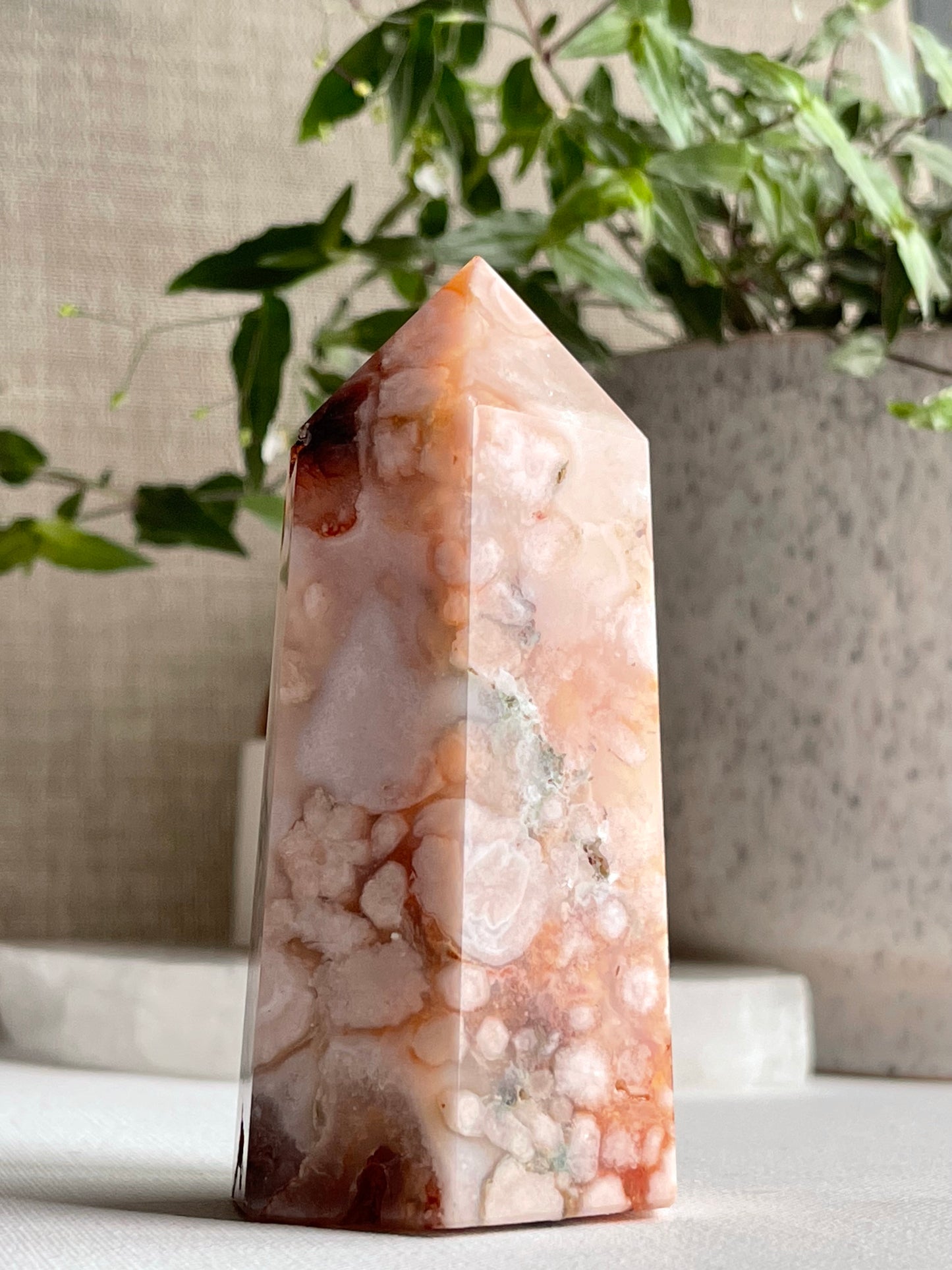 Red Flower Agate Points || Inner Peace