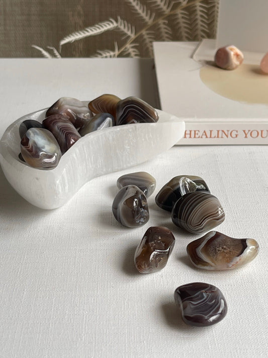 Botswana Agate Tumbles || Protective