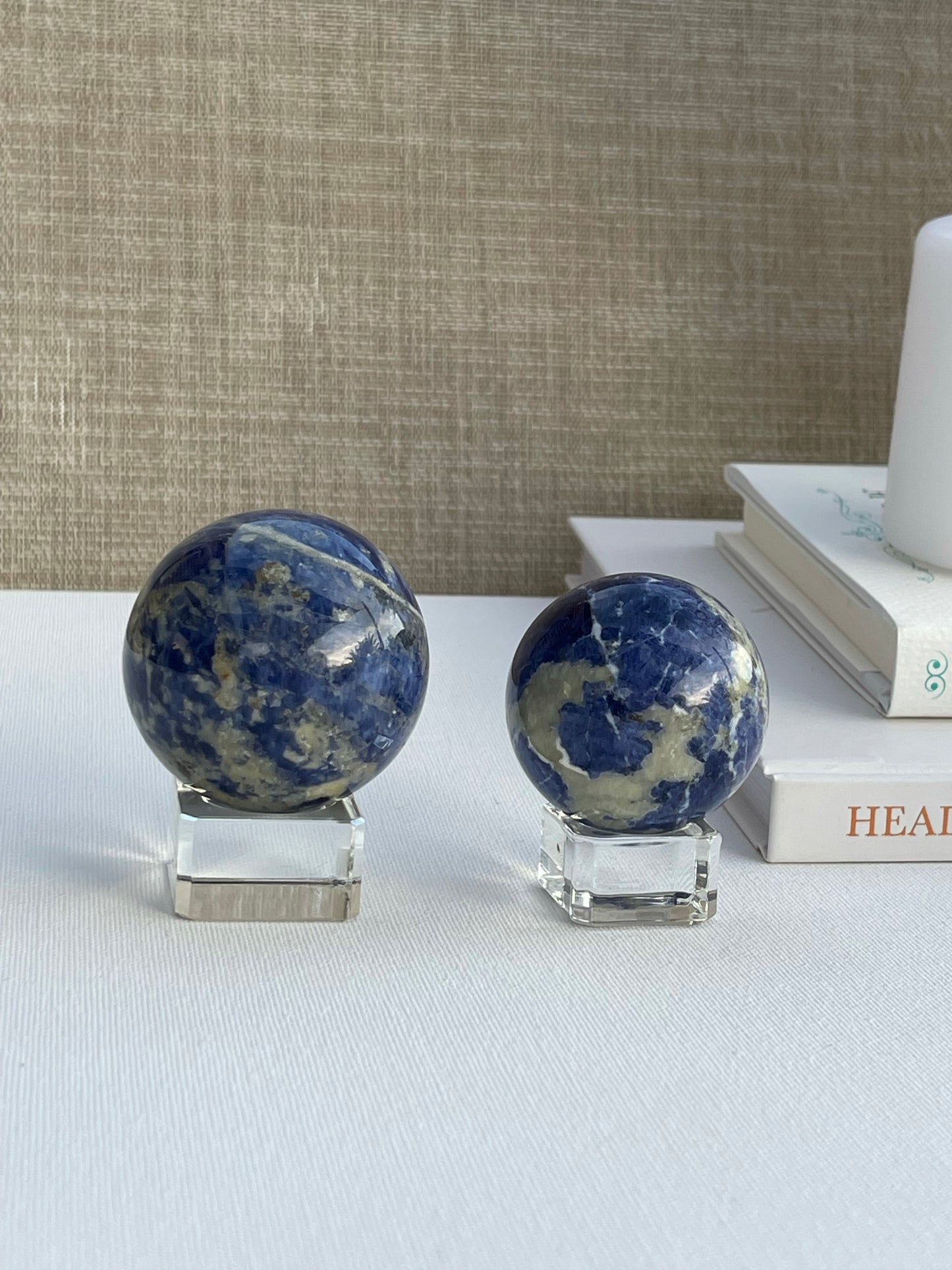 Sodalite Spheres || Clarity