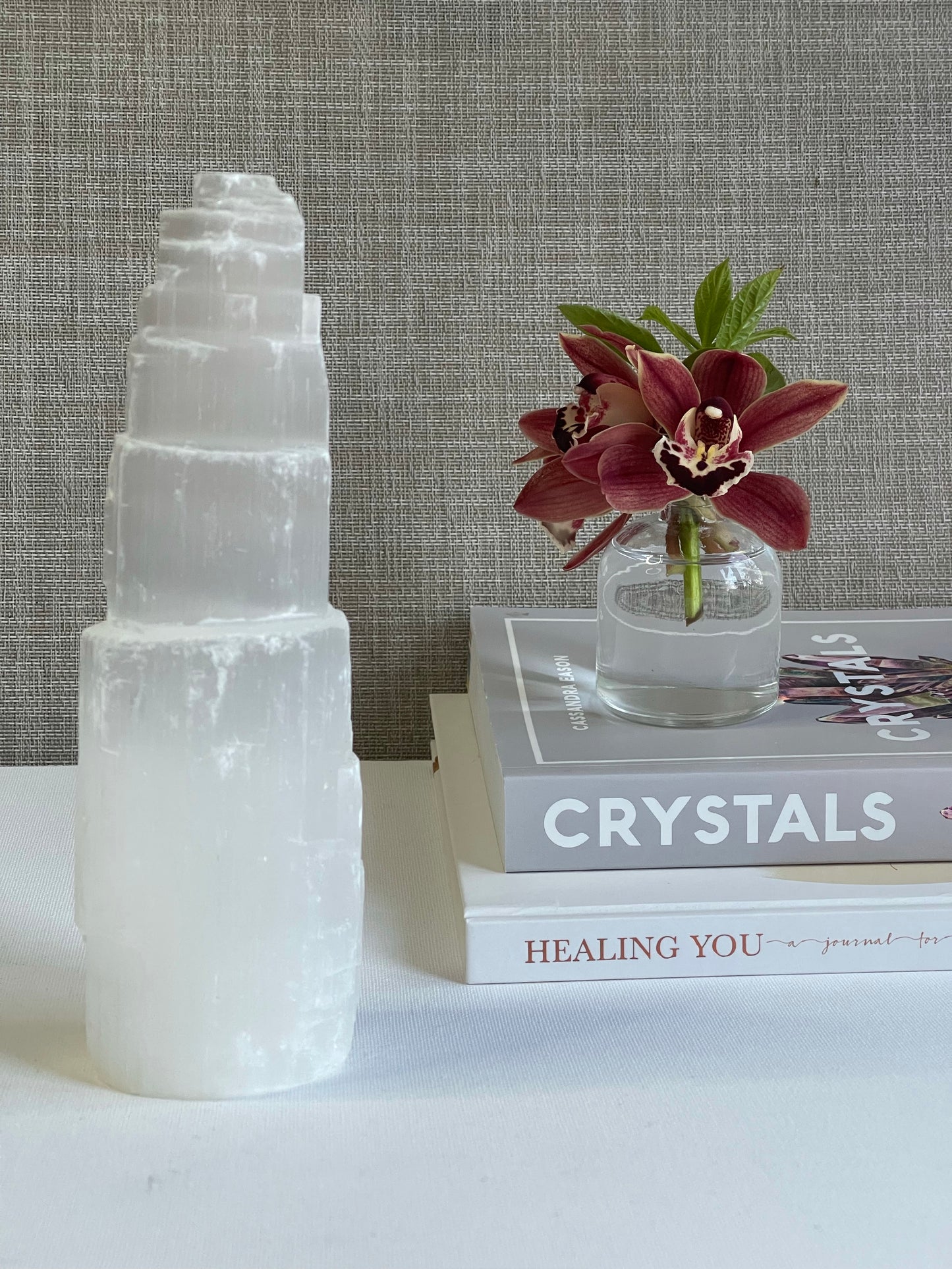 Selenite Rough Tower || Purification