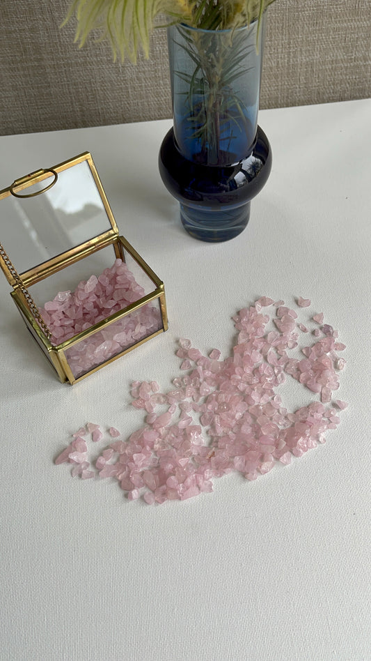 Rose Quartz Chips (100g) || Unconditional Love