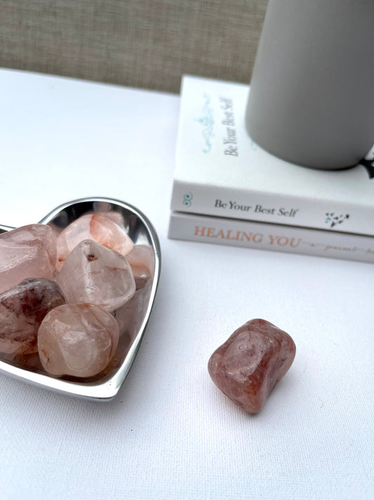 Strawberry Quartz Tumble || Gratitude