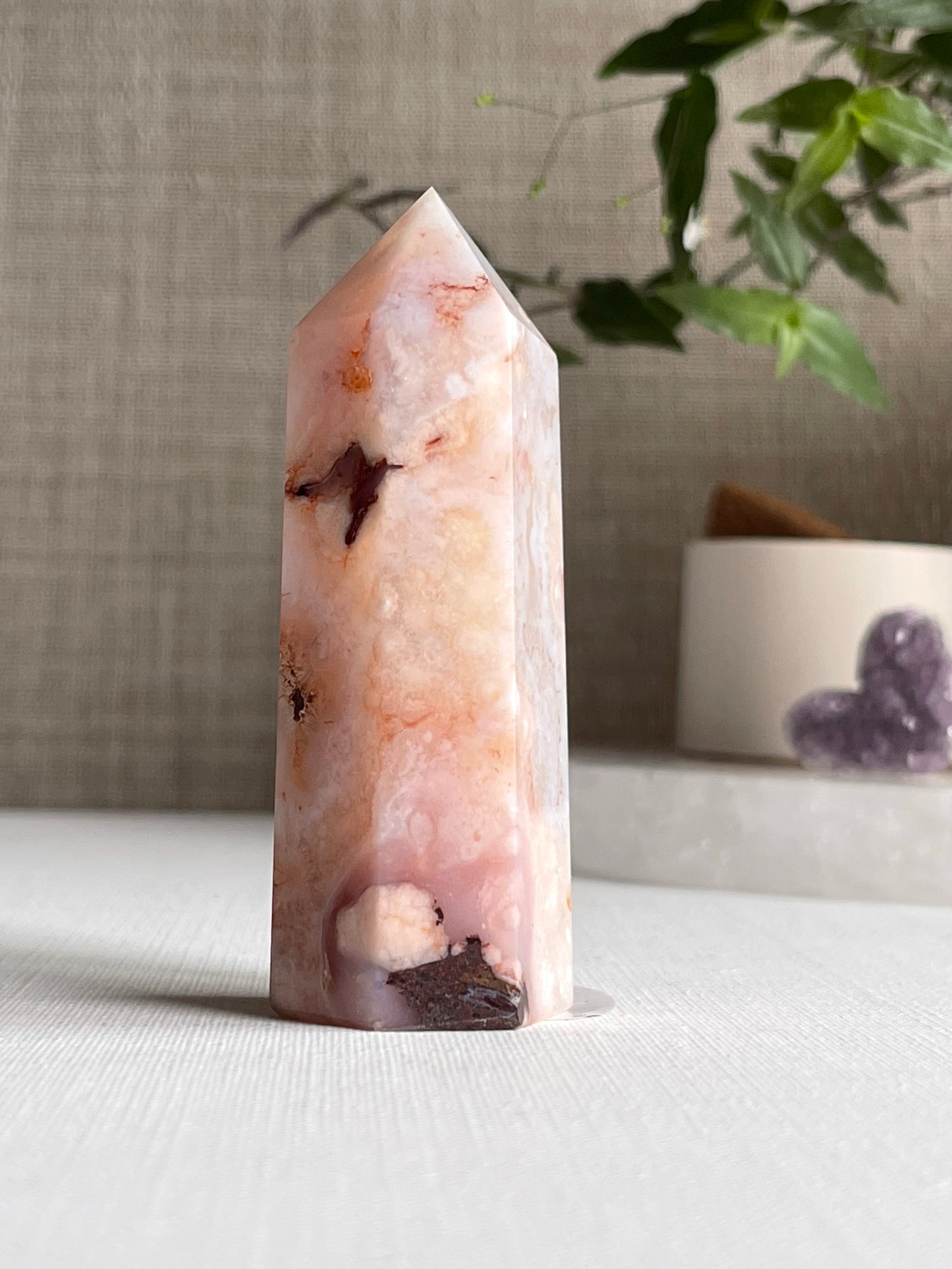 Red Flower Agate Points || Inner Peace