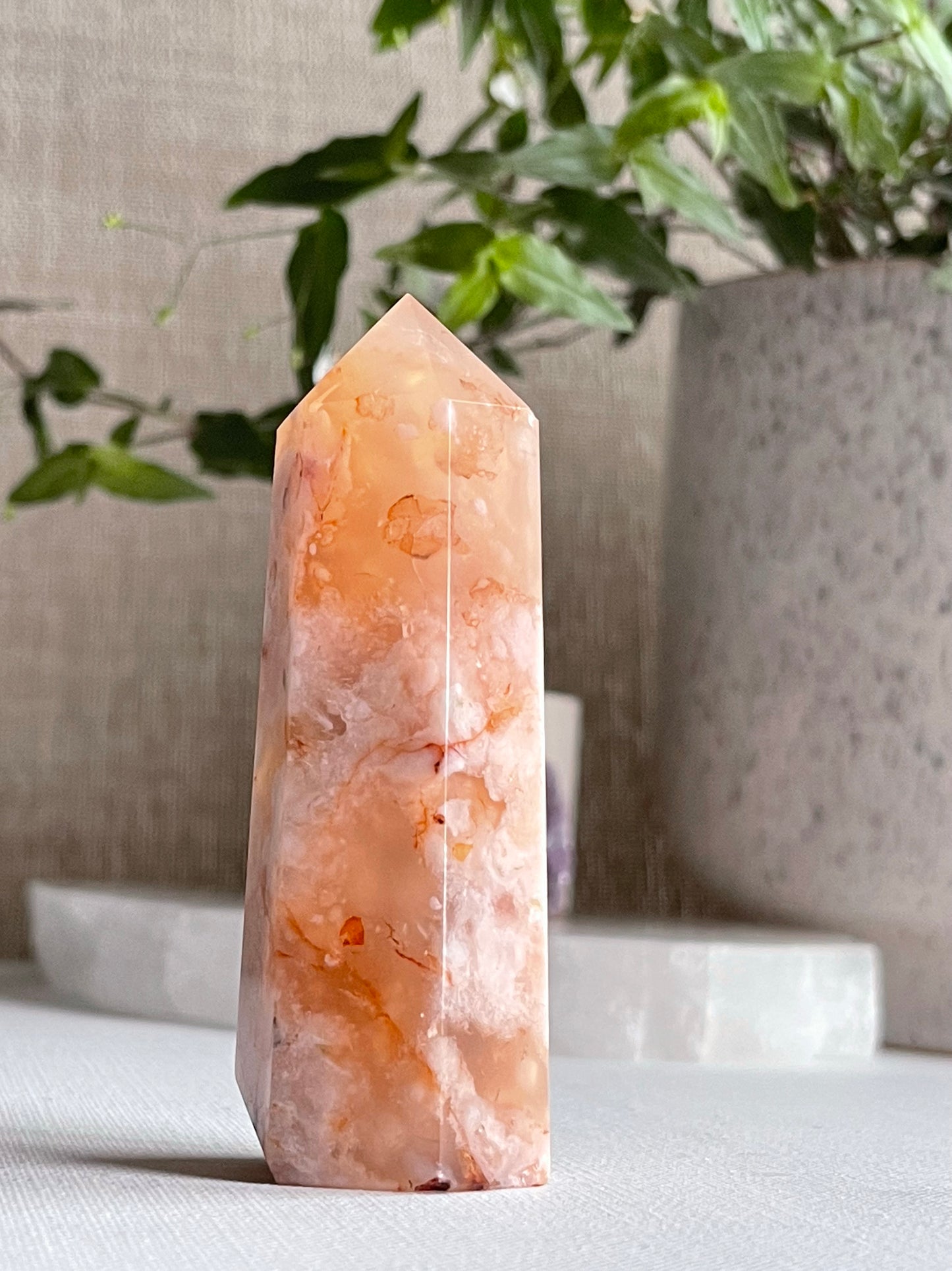 Red Flower Agate Points || Inner Peace