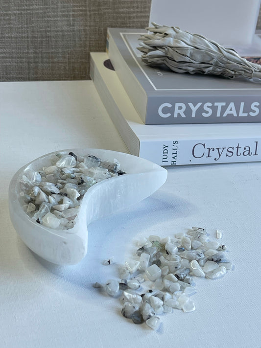 Rainbow Moonstone Chips || New Beginning