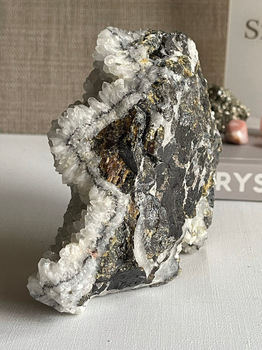 Quartz Cluster with Pyrite & Hematite Inclusions (0.984g) || Specimen