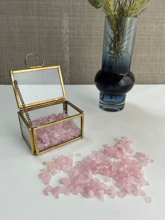 Rose Quartz Chips (100g) || Unconditional Love