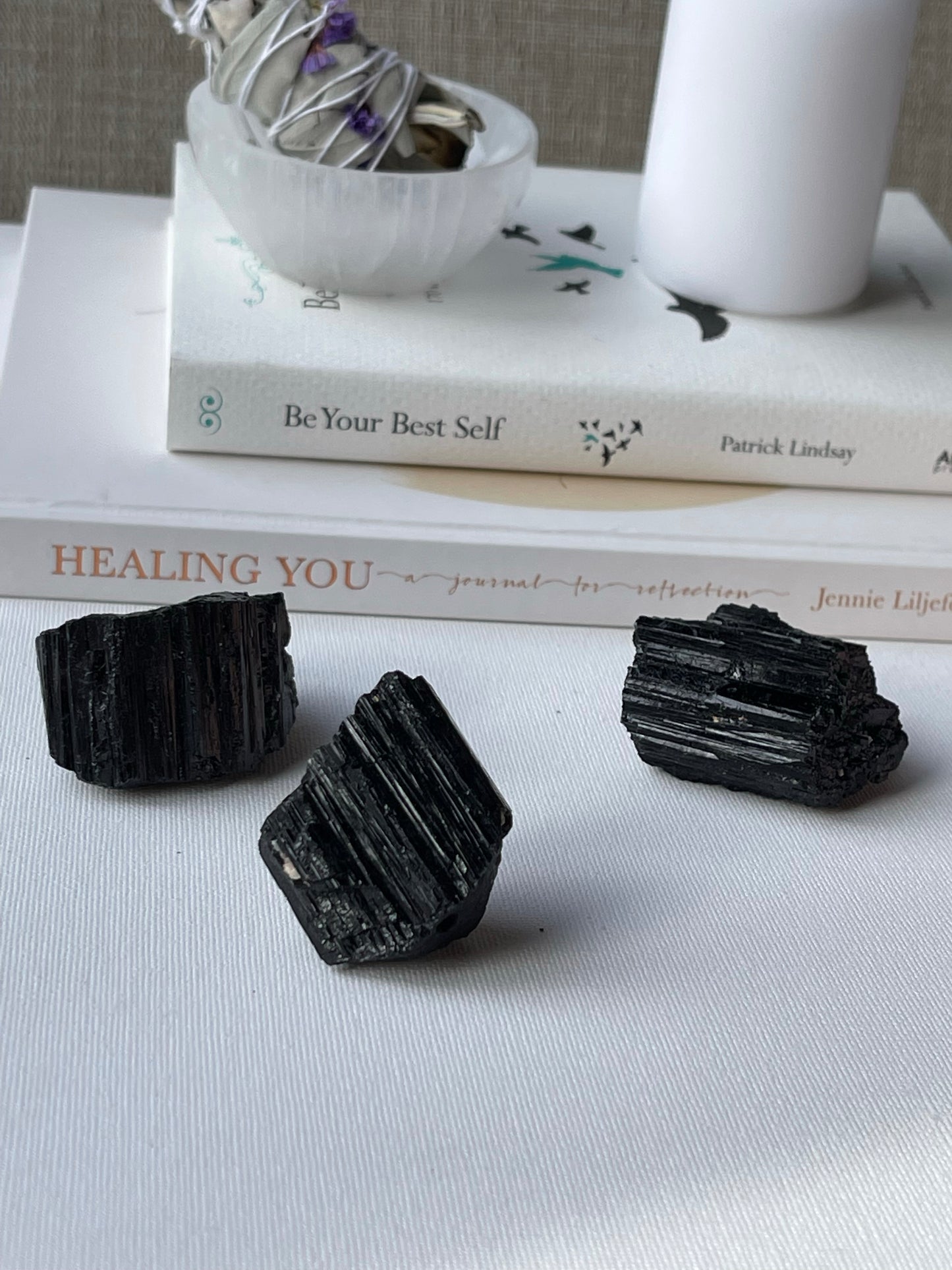 Black Tourmaline Raw || Protection