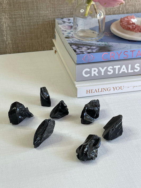 Black Obsidian Rough || Healing